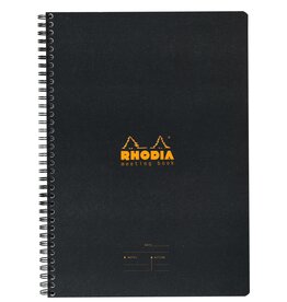 Rhodia Rhodia Meeting Book 80g Paper, 80 Lined Sheets, 6 1/2" x 8 1/4", Black