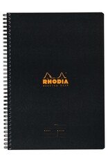 Rhodia Rhodia Meeting Book 80g Paper, 80 Lined Sheets, 9" x 11 3/4", Black
