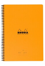 Rhodia Rhodia Meeting Book 80g Paper, 80 Lined Sheets, 9" x 11 3/4", Orange