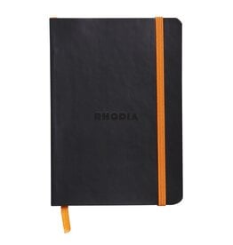 Rhodia Rhodia Rhodiarama SoftCover Notebook, 80 Dotted Sheets, 4" x 5 1/2", Black