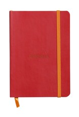 Rhodia Rhodia Rhodiarama SoftCover Notebook, 80 Lined Sheets, 4" x 5 1/2", Poppy