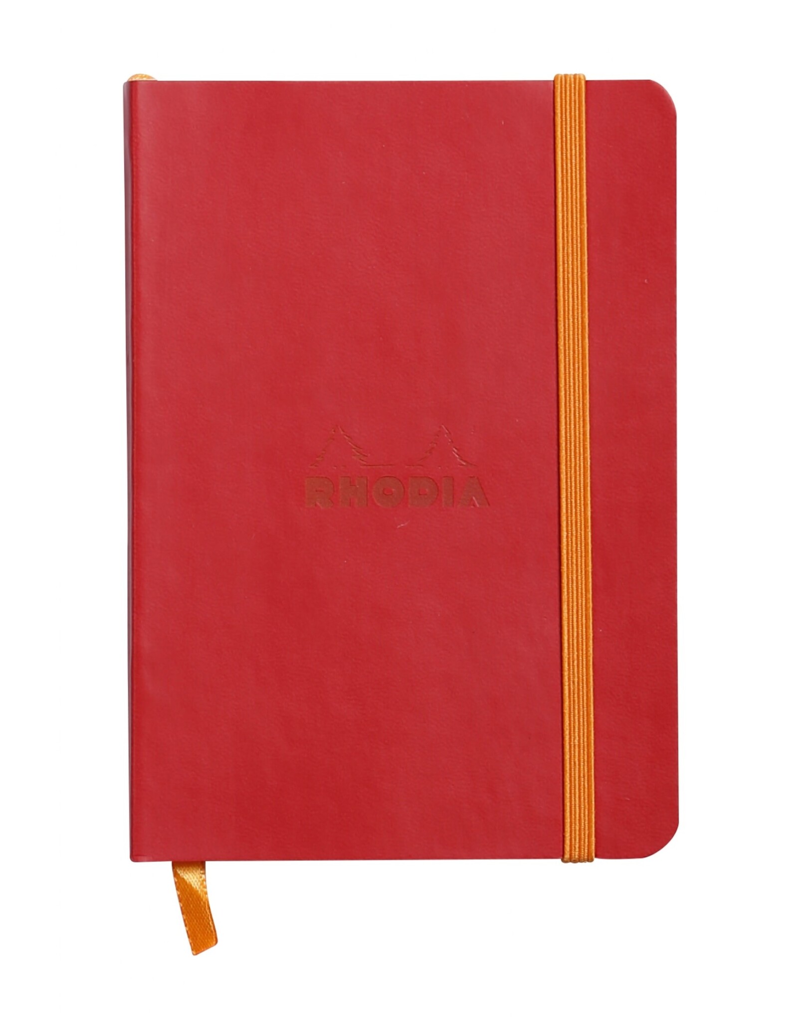 Rhodia Rhodia Rhodiarama SoftCover Notebook, 80 Lined Sheets, 4" x 5 1/2", Poppy