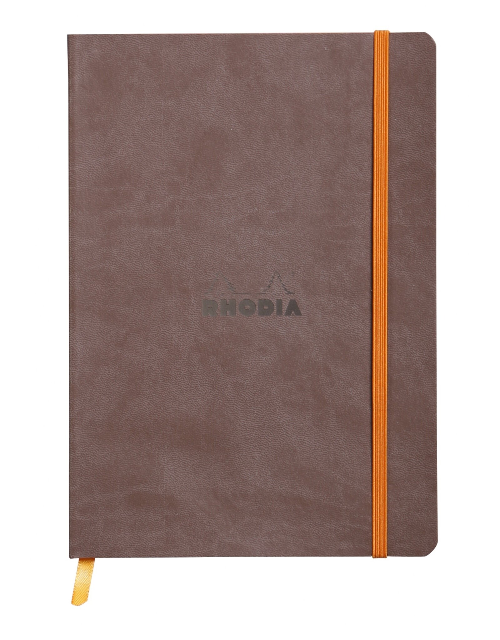 Rhodia Rhodia Rhodiarama SoftCover Notebook, 80 Dotted Sheets, 6" x 8 1/4", Chocolate