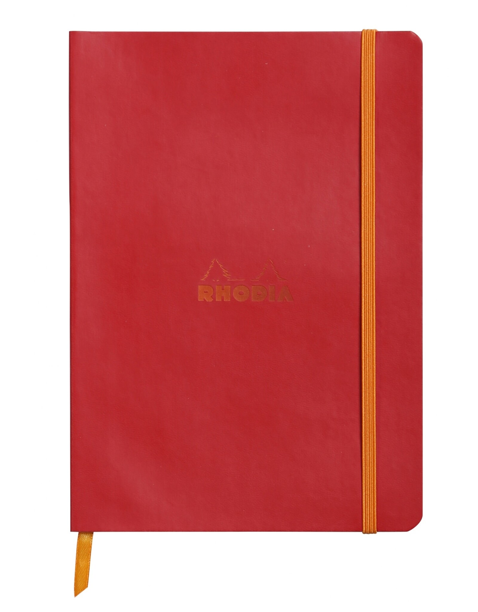 Rhodia Rhodia Rhodiarama SoftCover Notebook, 80 Dotted Sheets, 6" x 8 1/4", Poppy