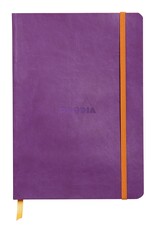 Rhodia Rhodia Rhodiarama SoftCover Notebook, 80 Lined Sheets, 6" x 8 1/4", Purple