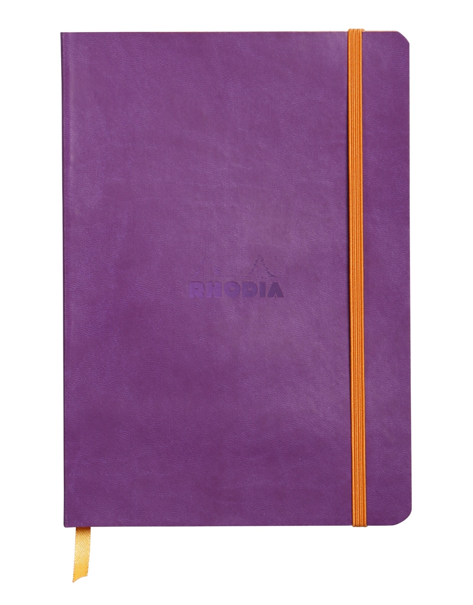 Rhodia Rhodia Rhodiarama SoftCover Notebook, 80 Lined Sheets, 6" x 8 1/4", Purple