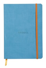 Rhodia Rhodia Rhodiarama SoftCover Notebook, 80 Lined Sheets, 6" x 8 1/4", Turquoise