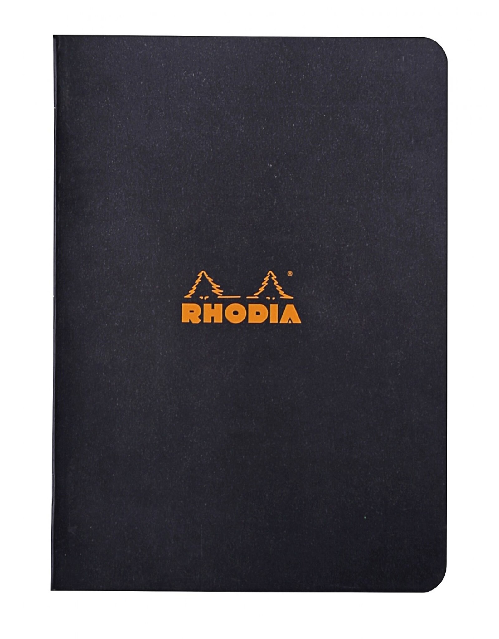 Rhodia Rhodia Slim Staplebound Notebook, 48 Lined Sheets, 6” x 8¼”, Black