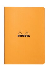 Rhodia Rhodia Slim Staplebound Notebook, 48 Lined Sheets, 6” x 8¼”, Orange
