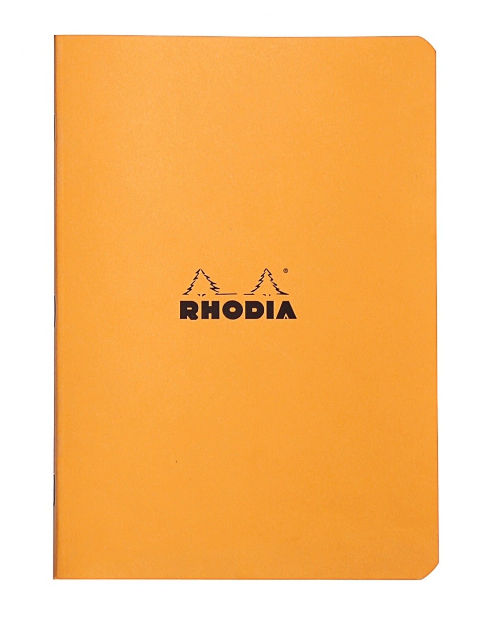 Rhodia Rhodia Slim Staplebound Notebook, 48 Lined Sheets, 6” x 8¼”, Orange