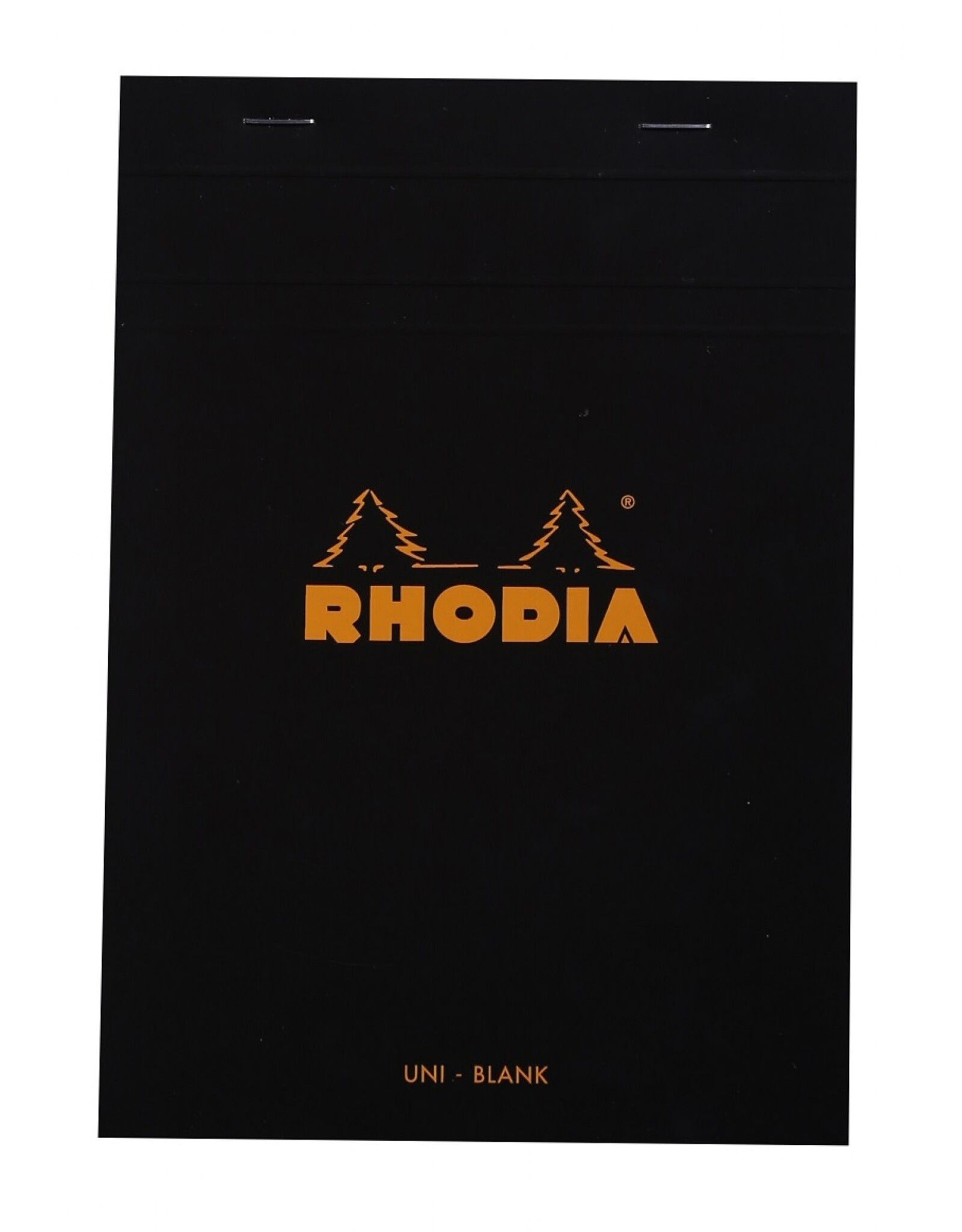 Rhodia Rhodia Staplebound Notepad, 80 Blank Sheets, 6” x 8¼”, Black