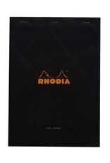 Rhodia Rhodia Staplebound Notepad, 80 Blank Sheets, 8¼” x 11¾”, Black