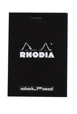 Rhodia Rhodia Staplebound Notepad, 80 Dotted Sheets, 3 3/8” x 4¾”, Black