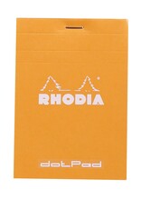 Rhodia Rhodia Staplebound Notepad, 80 Dotted Sheets, 3 3/8” x 4¾”, Orange