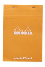 Rhodia Rhodia Staplebound Notepad, 80 Dotted Sheets, 6” x 8¼”, Orange