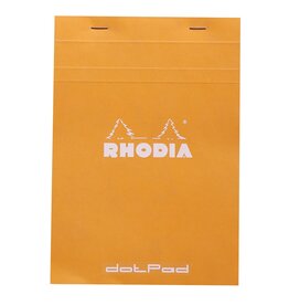 Rhodia Rhodia Staplebound Notepad, 80 Dotted Sheets, 6” x 8¼”, Orange