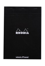 Rhodia Rhodia Staplebound Notepad, 80 Dotted Sheets, 8¼” x 11¾”, Black