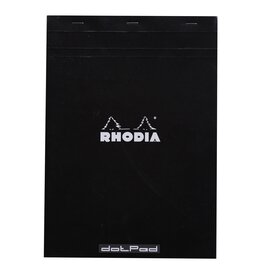 Rhodia Rhodia Staplebound Notepad, 80 Dotted Sheets, 8¼” x 11¾”, Black