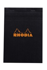 Rhodia Rhodia Staplebound Notepad, 80 Graph Sheets, 6” x 8¼”, Black