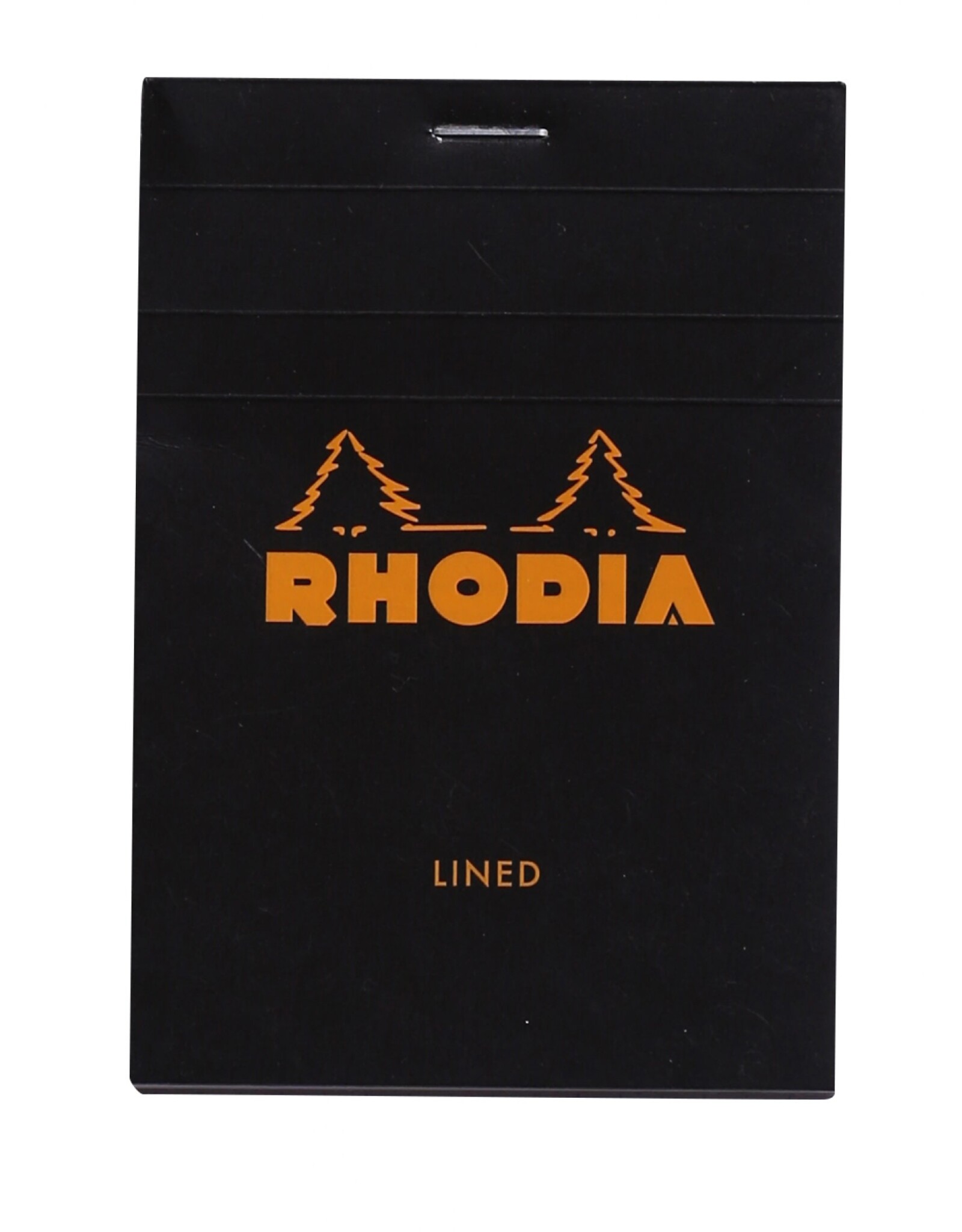 Rhodia Rhodia Staplebound Notepad, 80 Lined Sheets, 3 3/8” x 4¾”, Black