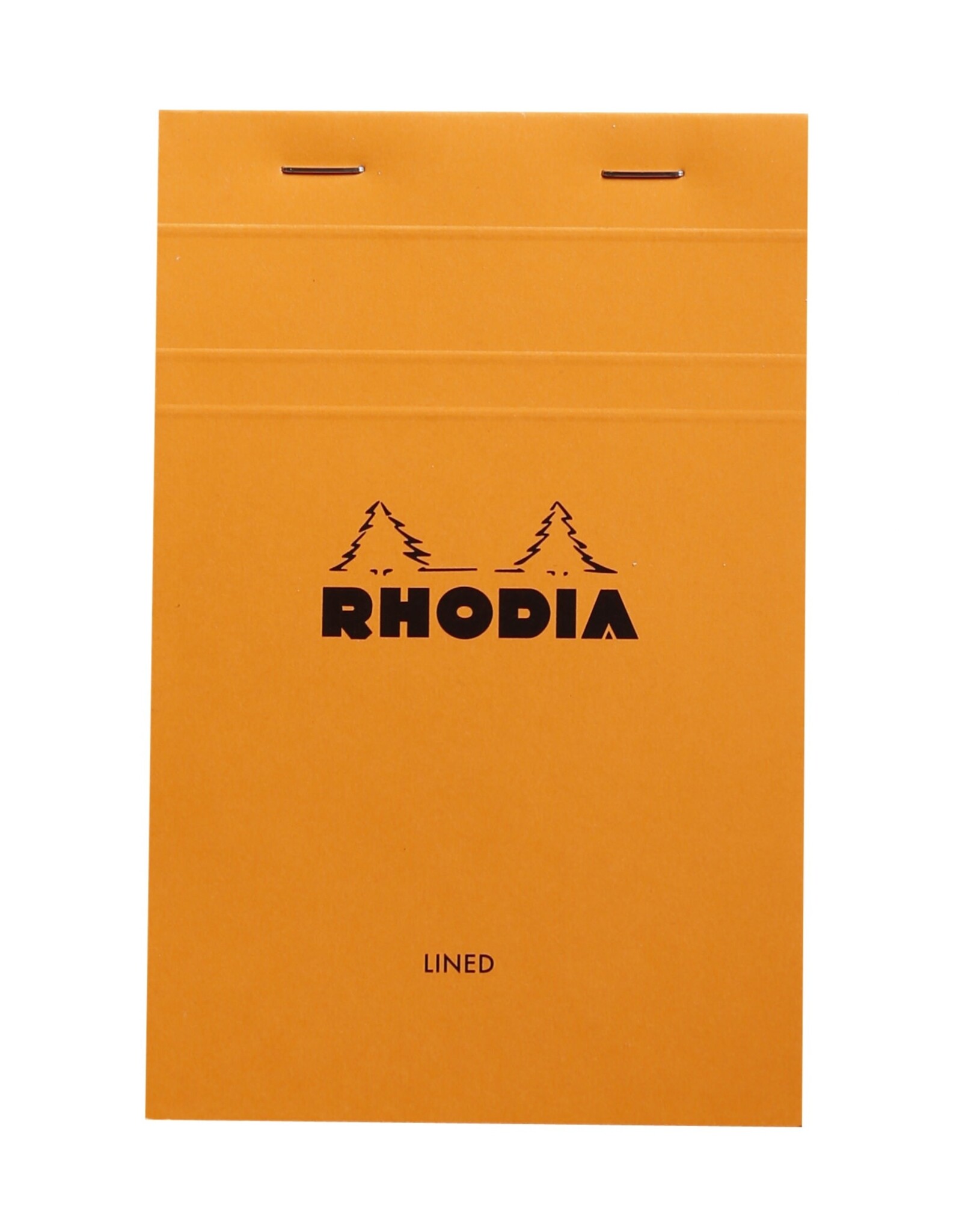 Rhodia Rhodia Staplebound Notepad, 80 Lined Sheets, 4 3/8” x 6 3/8”, Orange