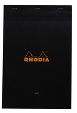 Rhodia Rhodia Staplebound Notepad, 80 Lined Sheets, 8¼” x 12½”, Black Rhodia Rhodia Staplebound Notepad, 80 Lined Sheets, 8¼” x 12½”, Black
