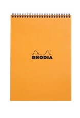 Rhodia Rhodia Wirebound Notepad, 80 Lined Sheets, 8 1/4" x 11 3/4", Orange