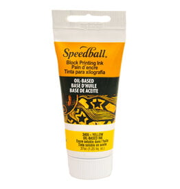 SPEEDBALL ART PRODUCTS Speedball Oil-Based Block Printing Ink, Yellow, 1.25oz