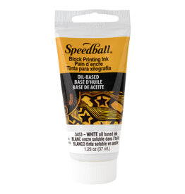 SPEEDBALL ART PRODUCTS Speedball Oil-Based Block Printing Ink, White, 1.25oz