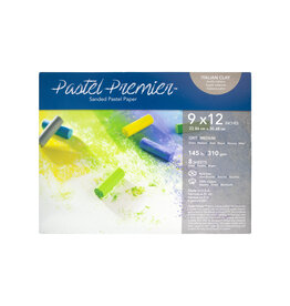 SPEEDBALL ART PRODUCTS Speedball Premier Pastel Paper, Medium Grit, 8 Sheets, 9” x 12”, Italian Clay