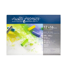 SPEEDBALL ART PRODUCTS CLEARANCE Speedball Premier Pastel Paper, Fine Grit, 6 Sheets, 12” x 16”, White