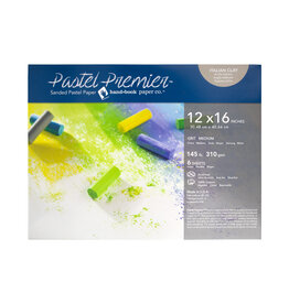 SPEEDBALL ART PRODUCTS CLEARANCE Speedball Premier Pastel Paper, Medium Grit, 6 Sheets, 12” x 16”, Italian Clay