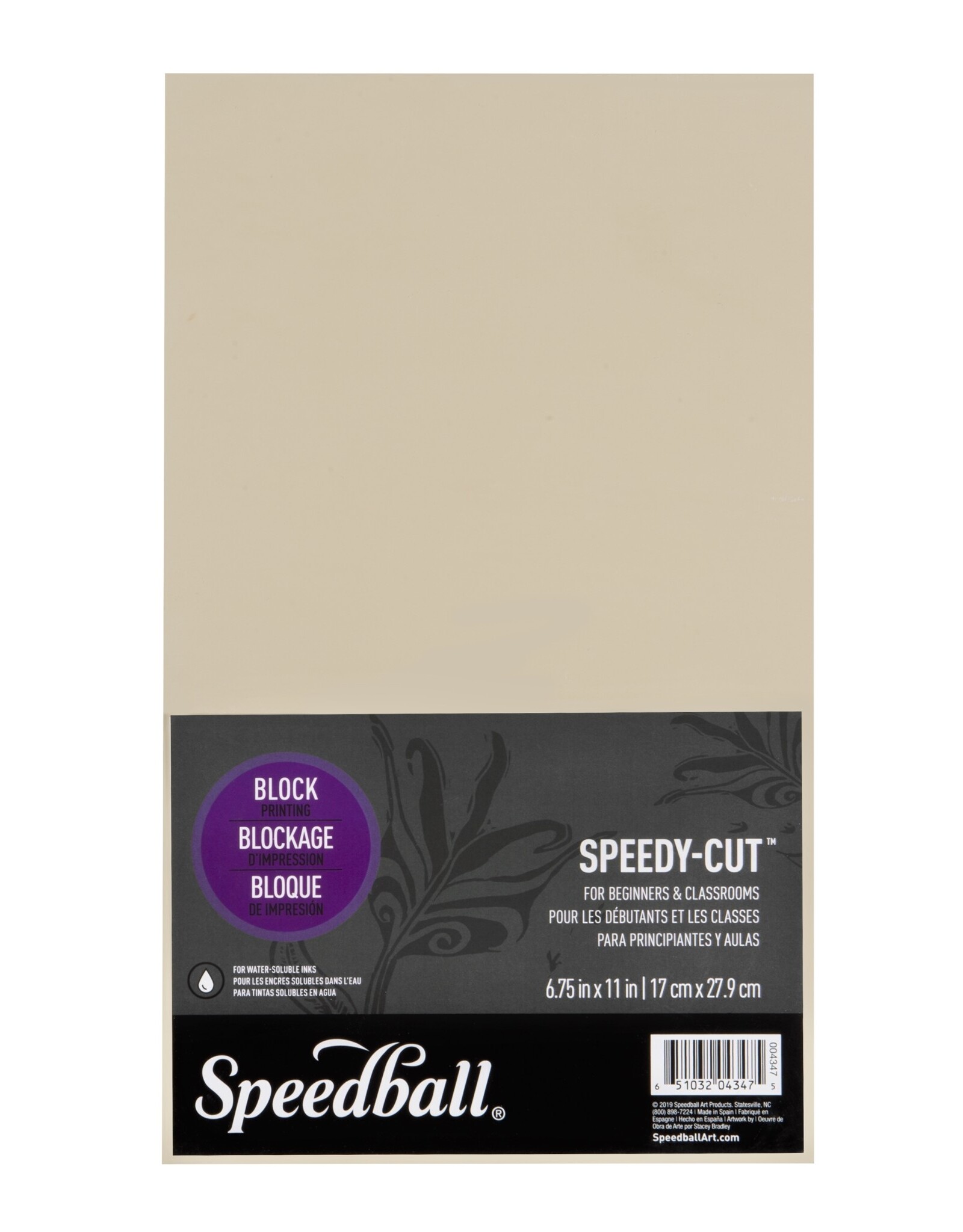 SPEEDBALL ART PRODUCTS Speedball Speedy-Cut™ Block, 6¾" x 11", Cream