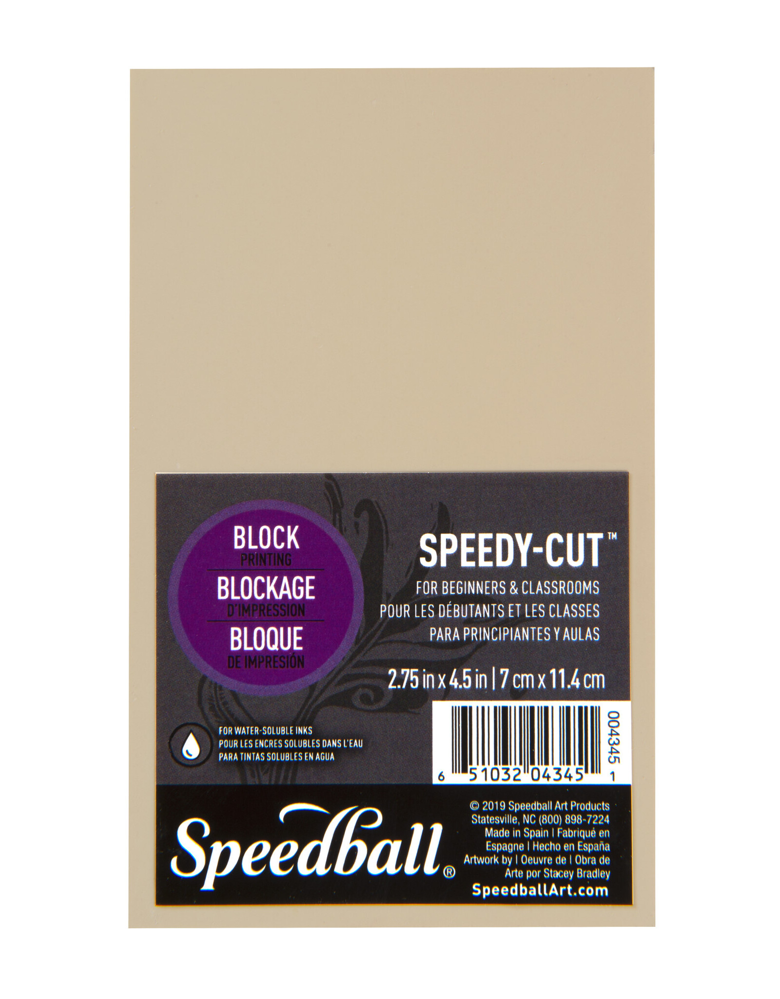 SPEEDBALL ART PRODUCTS Speedball Speedy-Cut™ Block, 2¾” x 4½”, Cream