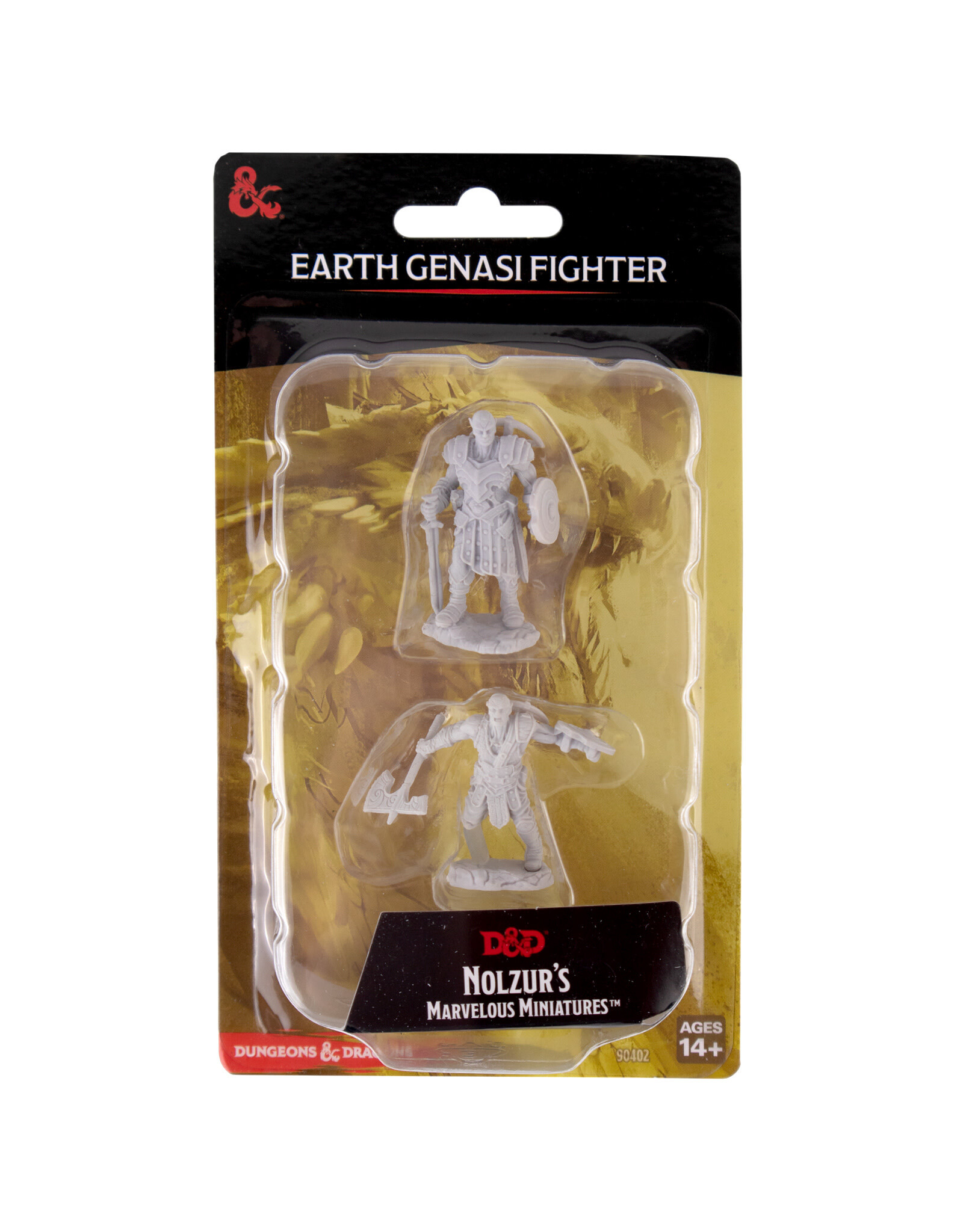WIZKIDS D&D Nolzur's Marvelous  Miniatures  Earth Genasi Fighter