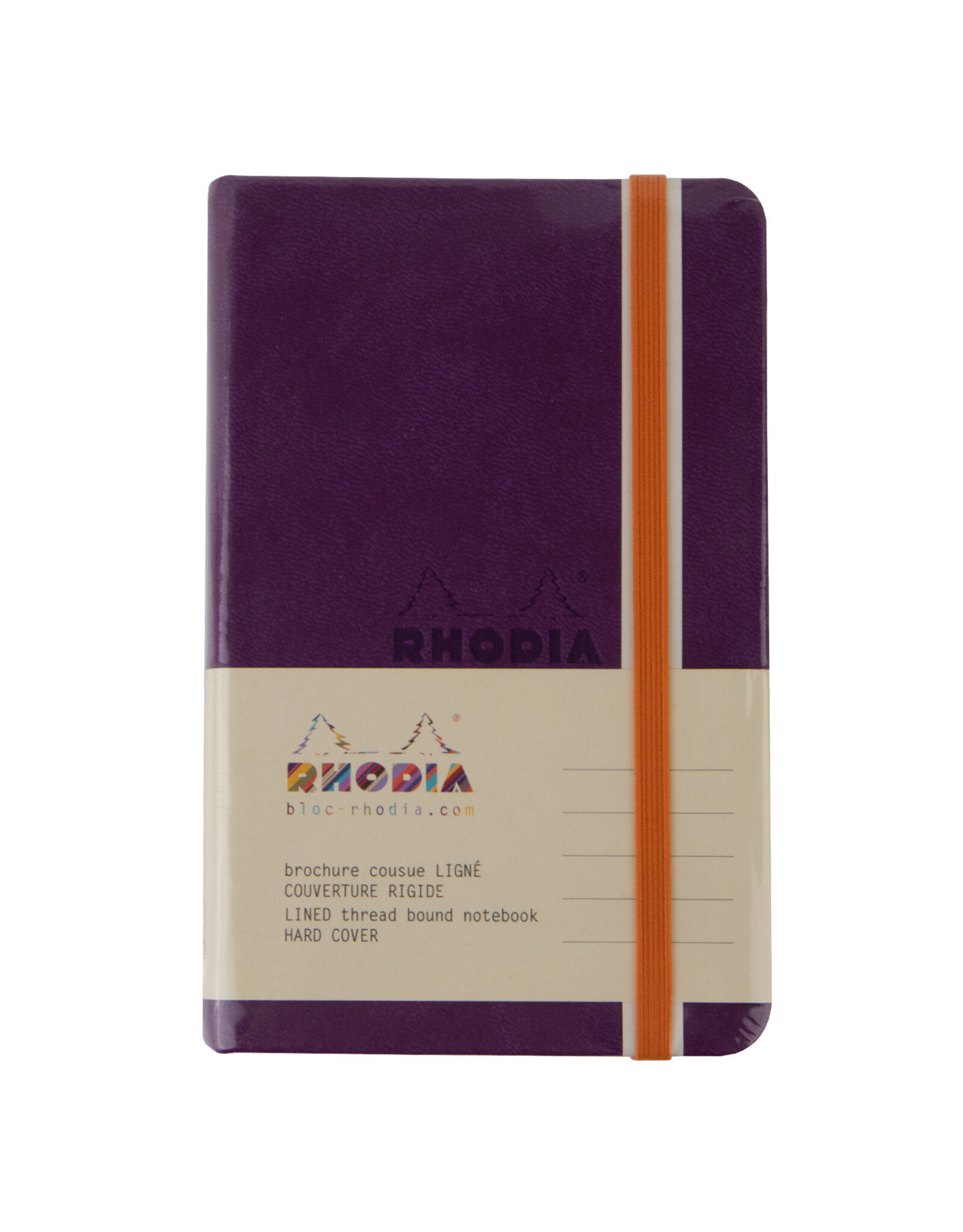 Rhodia Rhodia Rhodiarama Webnotebook, 96 Lined Sheets, 3½” x 5½”, Purple