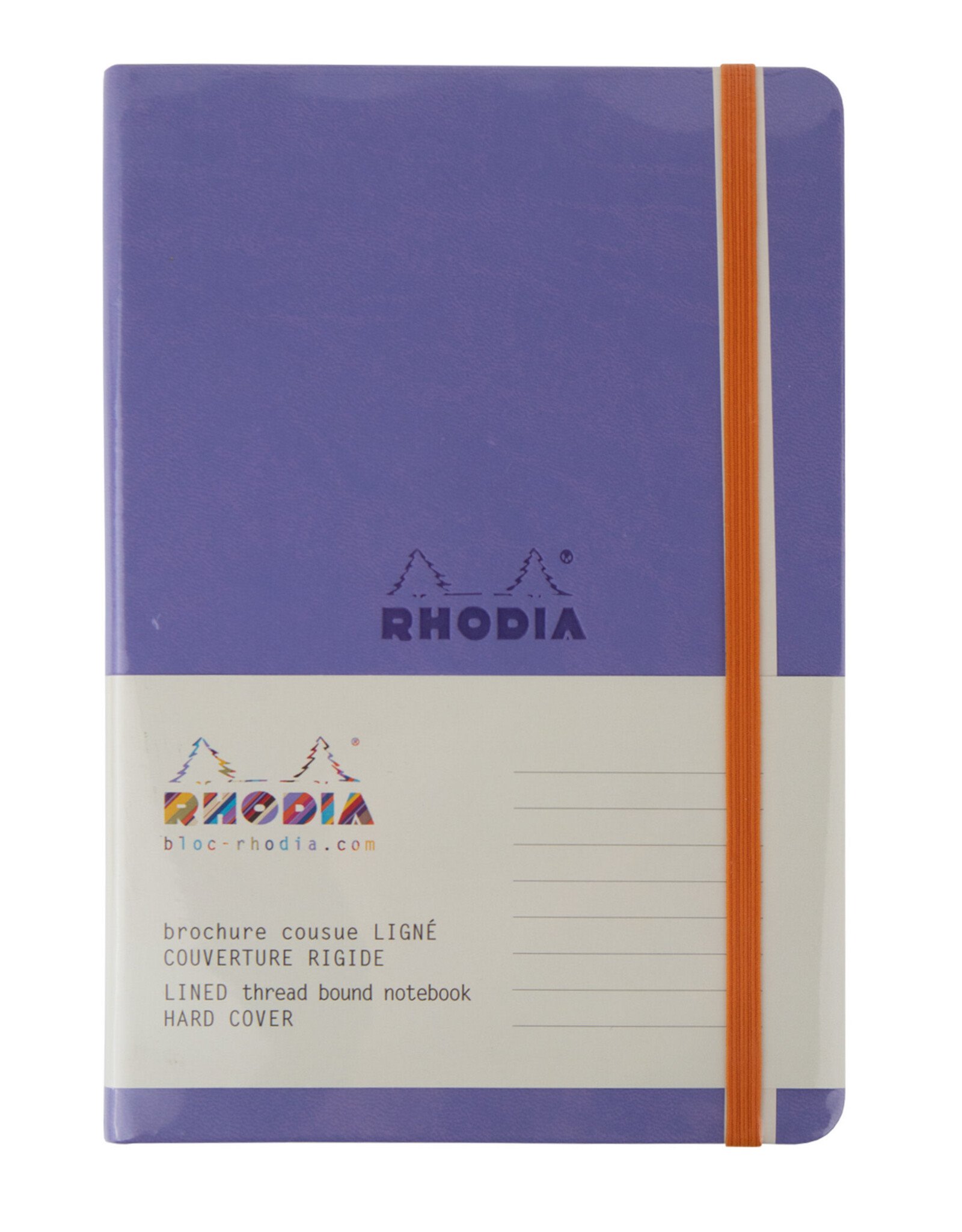Rhodia Rhodia Rhodiarama Webnotebook, 96 Lined Sheets, 5½” x 8¼”, Iris