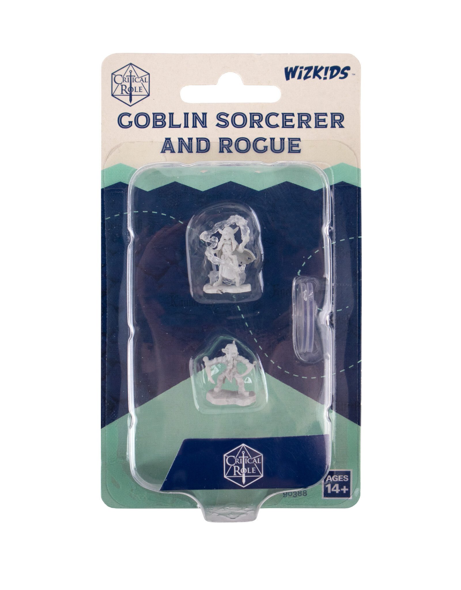 Critical Role Unpainted Miniatures: W01 Goblin Sorcerer and Rogue Female
