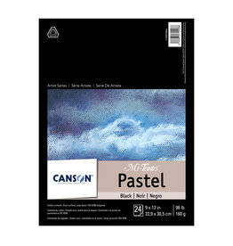 Canson Canson Mi Teintes Pastel Paper, 24 Sheets, 9” x 12”, Black