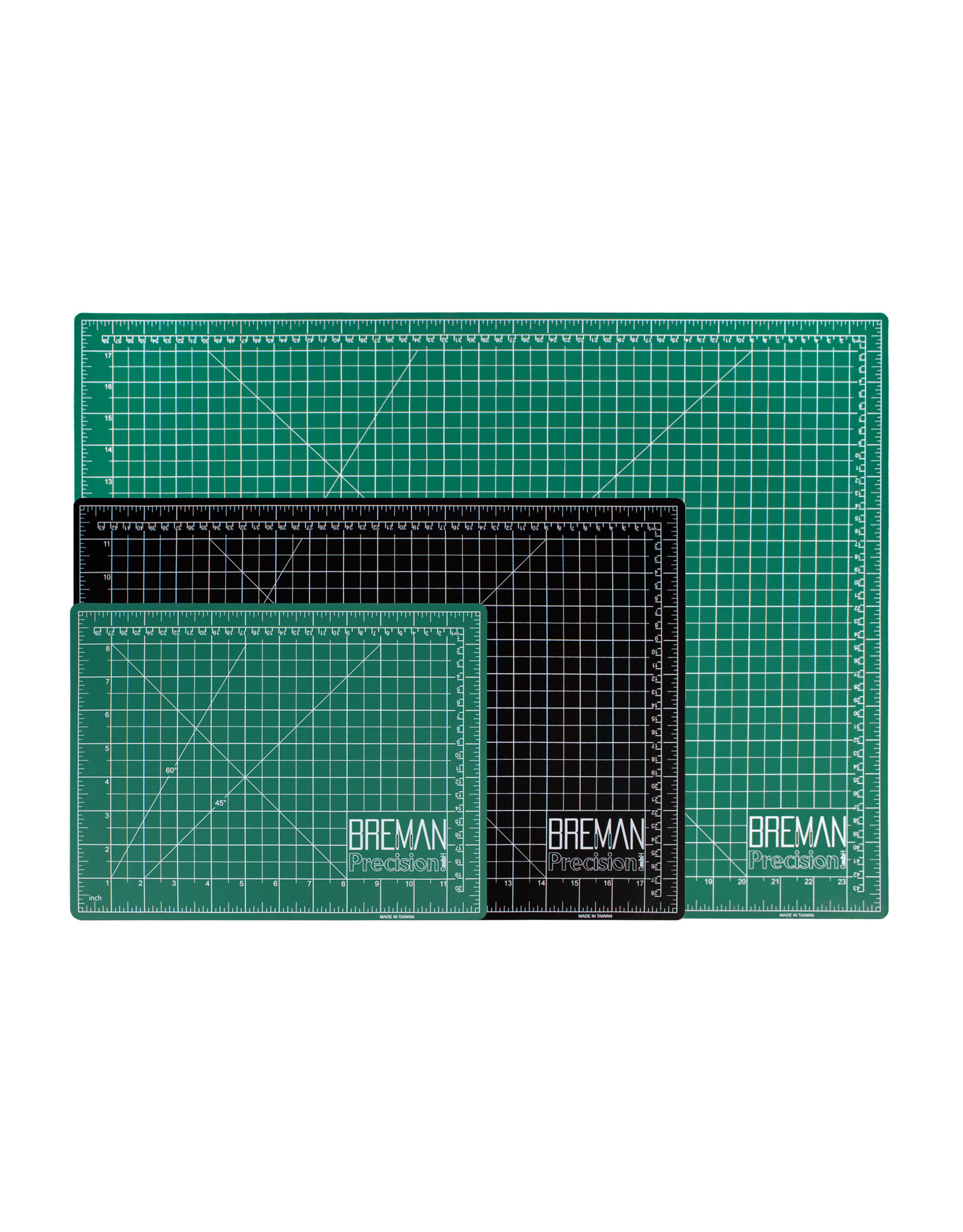 W.A. Portman WA Portman 9x12"/12x18"/18x24" Self Healing Cutting Mat - 3pk Green/Black Cutting Mats for Crafts