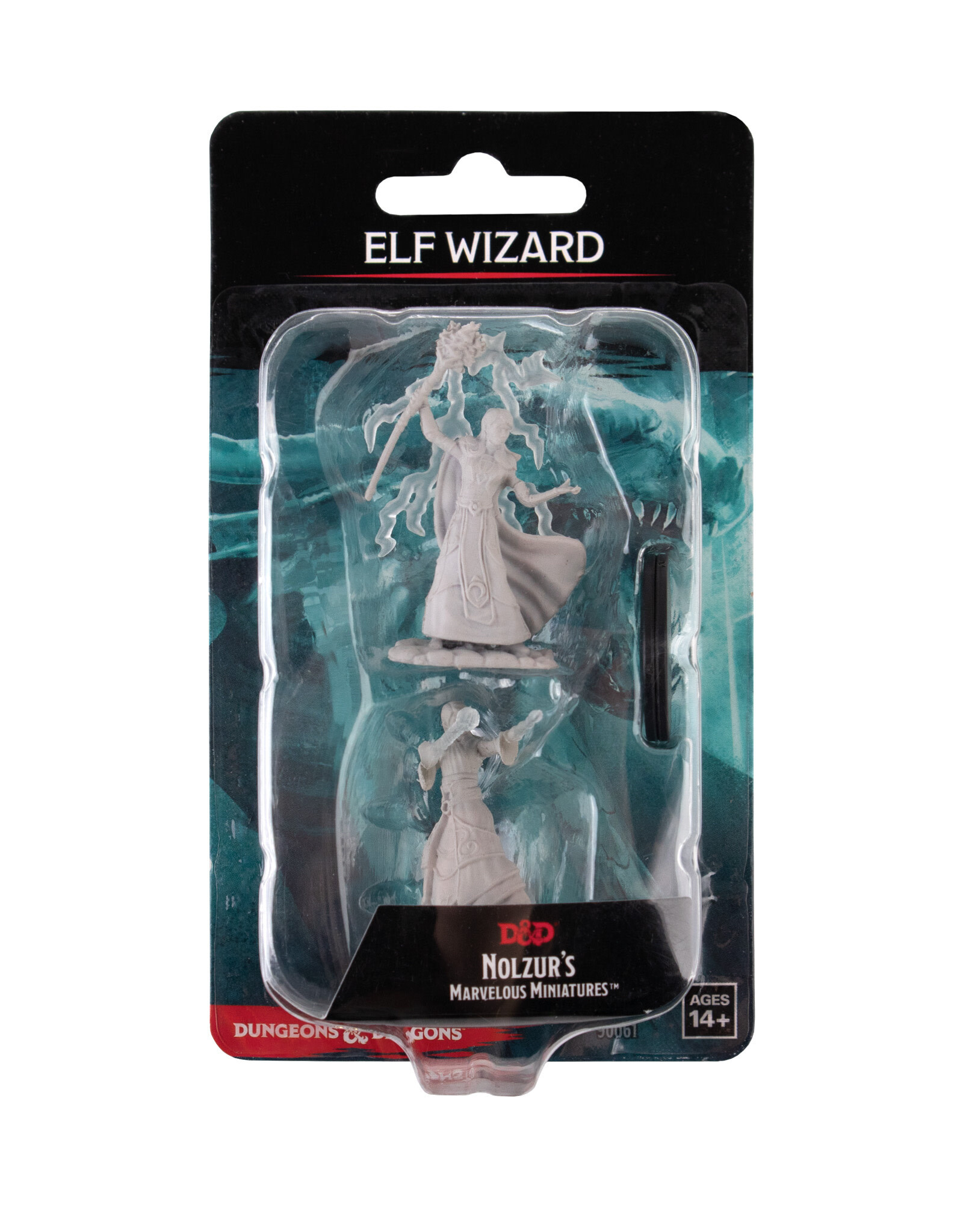 WIZKIDS Dungeons & Dragons Nolzur`s Marvelous Unpainted Miniatures: W12 Female Elf Wizard