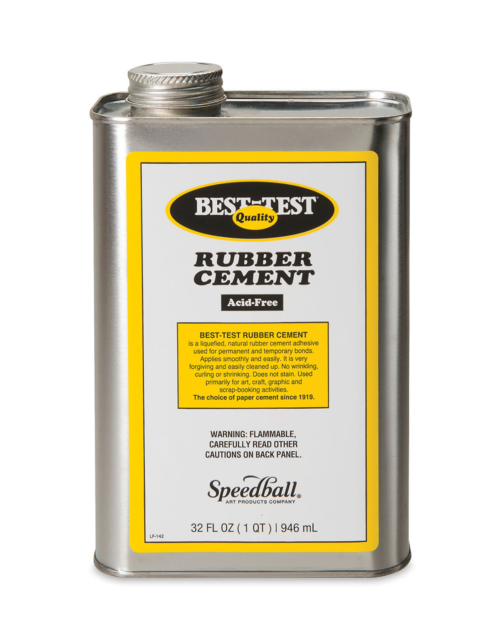 SPEEDBALL ART PRODUCTS Best-Test Rubber Cement, 32oz