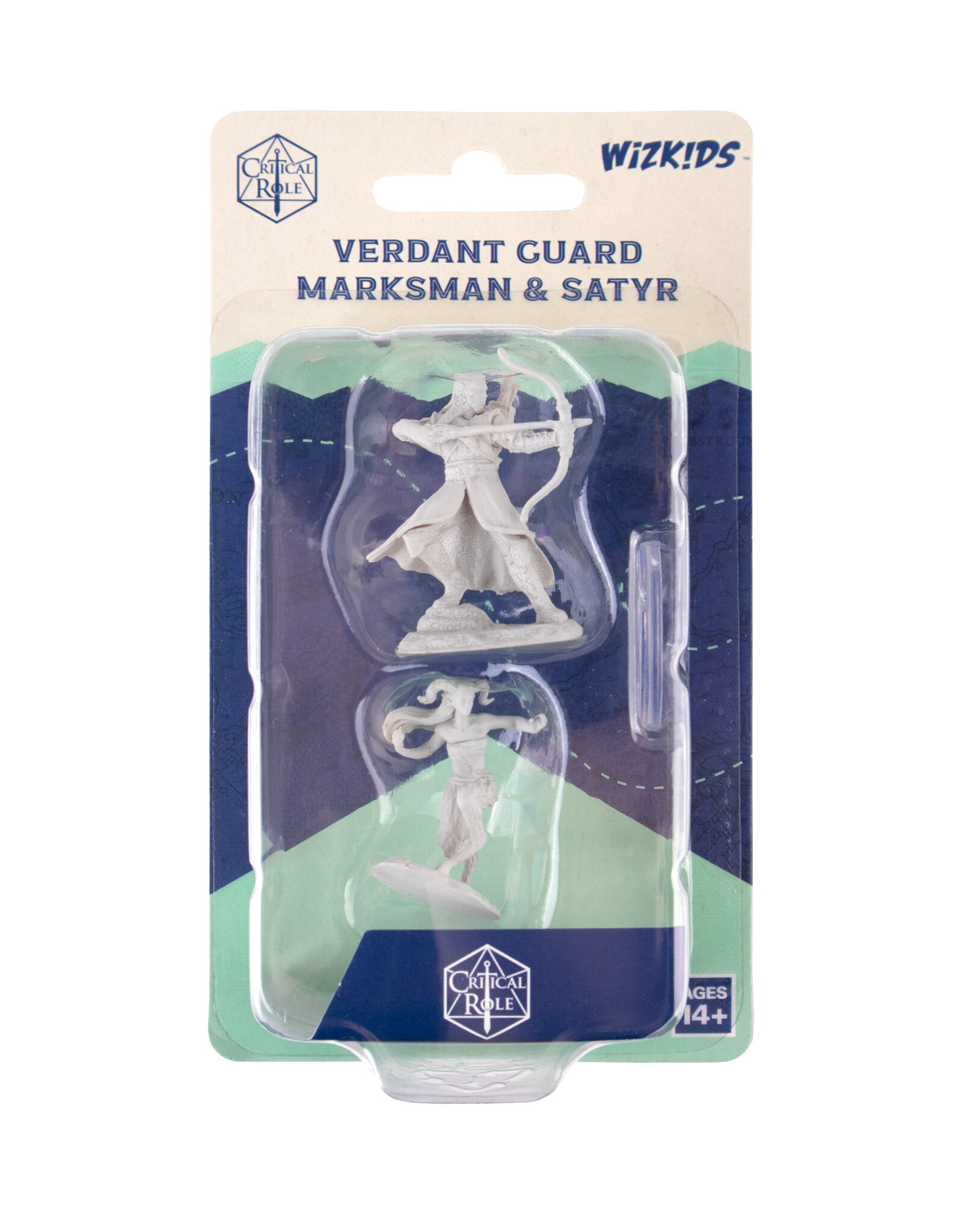 Critical Role Unpainted Miniatures: W02 Verdant Guard Marksman & Satyr