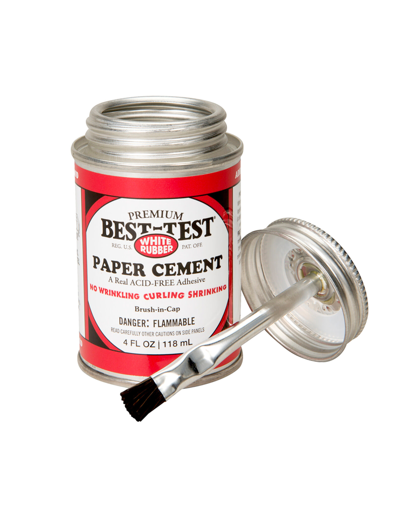 SPEEDBALL ART PRODUCTS Best-Test Paper Cement, Brush in Cap, 4oz