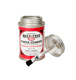 SPEEDBALL ART PRODUCTS Best-Test Paper Cement, Brush in Cap, 4oz