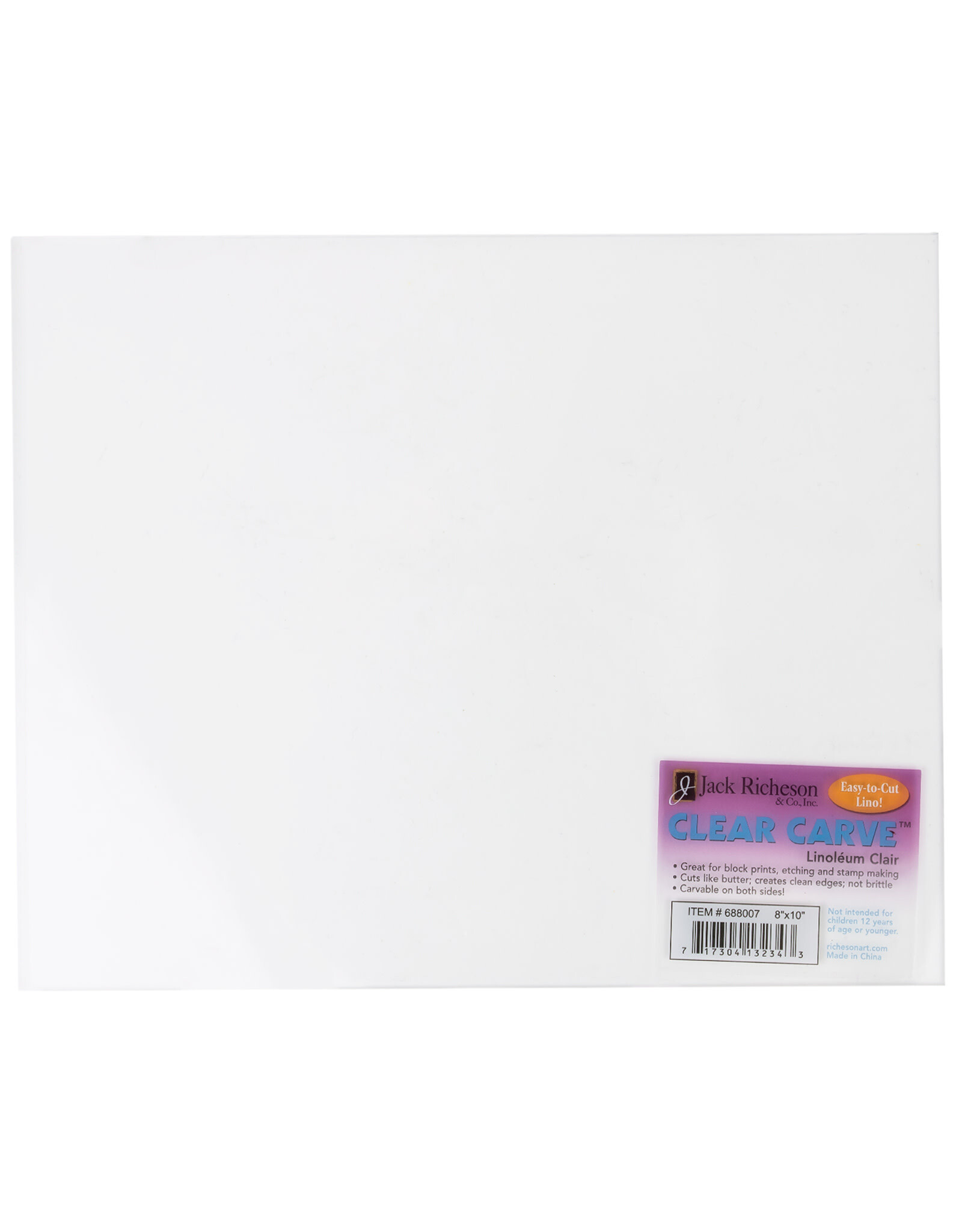 Jack Richeson Jack Richeson Clear Carve Linoleum, 8” x 10”