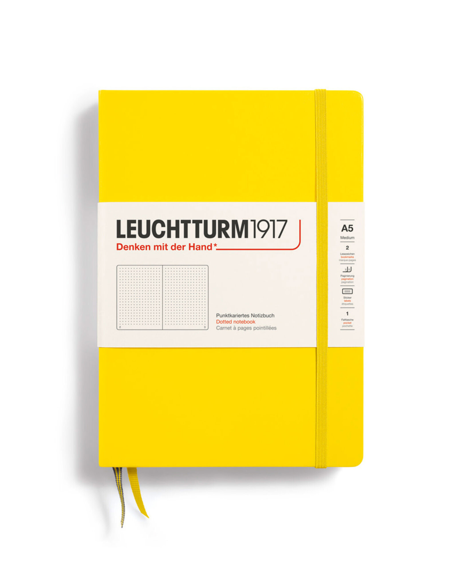 LEUCHTTURM1917 LEUCHTTURM1917 Notebook Classic, Lemon, A5, Dotted