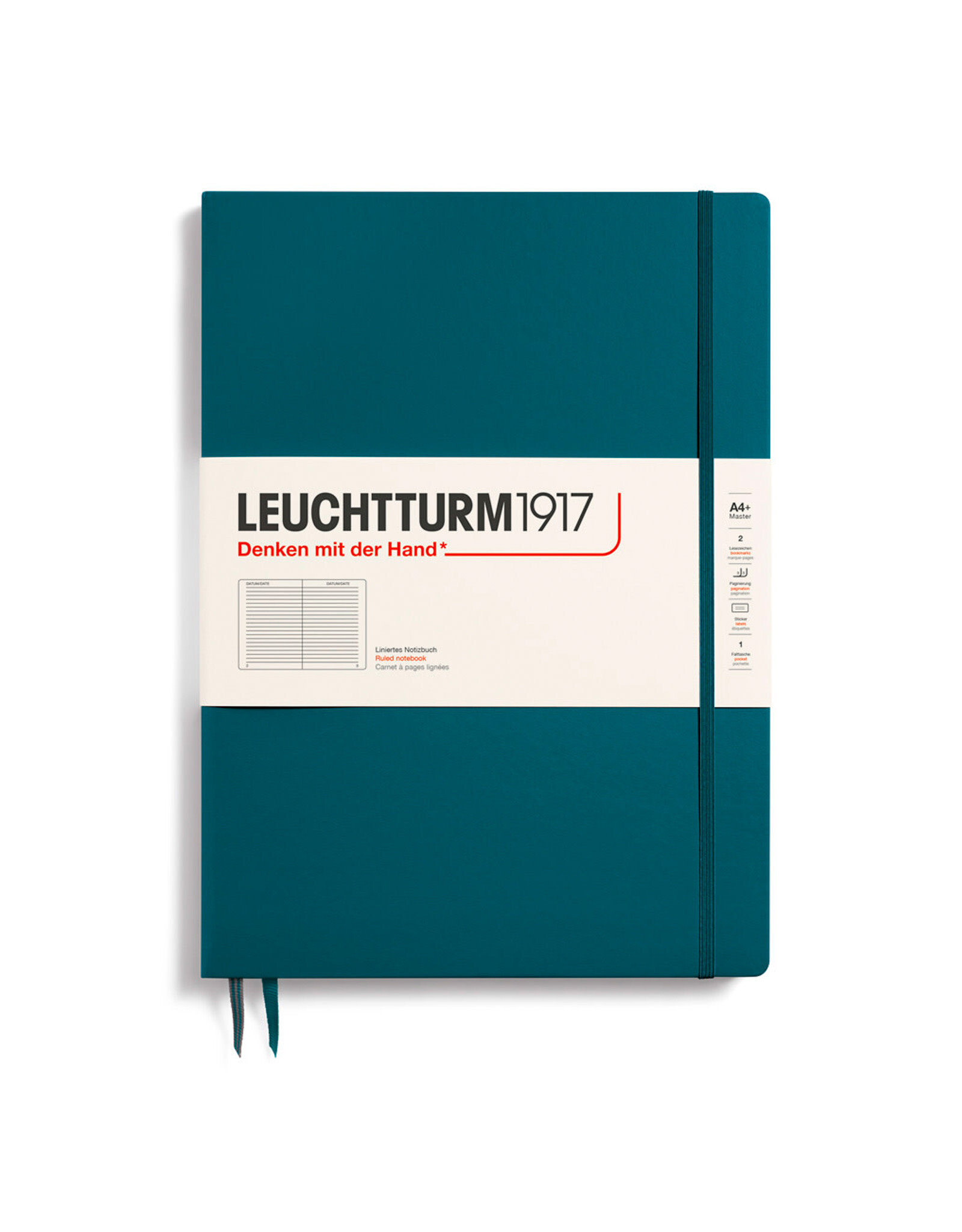LEUCHTTURM1917 LEUCHTTURM1917 Notebook Classic, Pacific Green, A4, Ruled