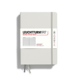CLEARANCE  LEUCHTTURM1917 Notebook Classic, Light Grey, A5, Ruled