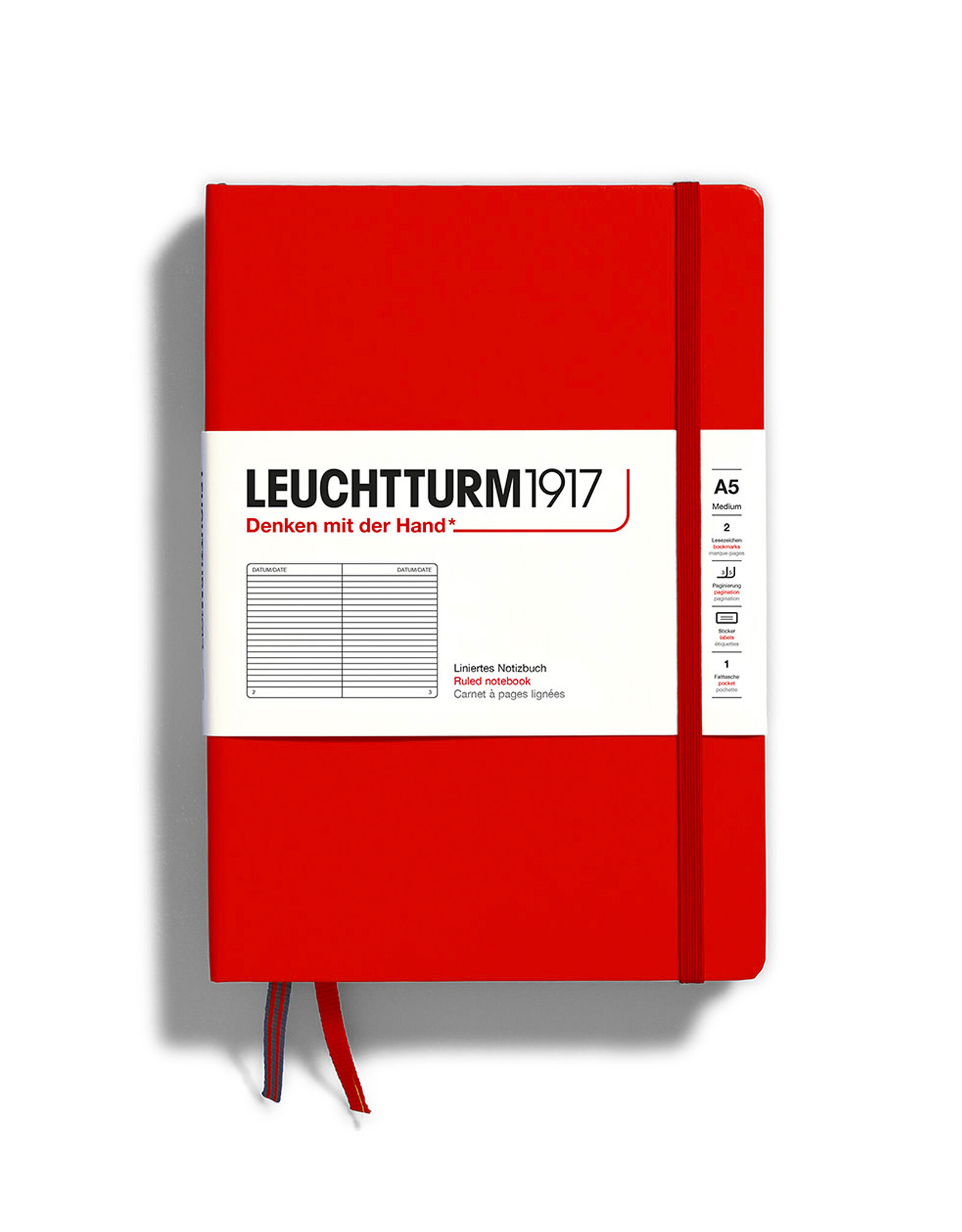 LEUCHTTURM1917 LEUCHTTURM1917 Notebook Classic, Fox Red, A5, Ruled